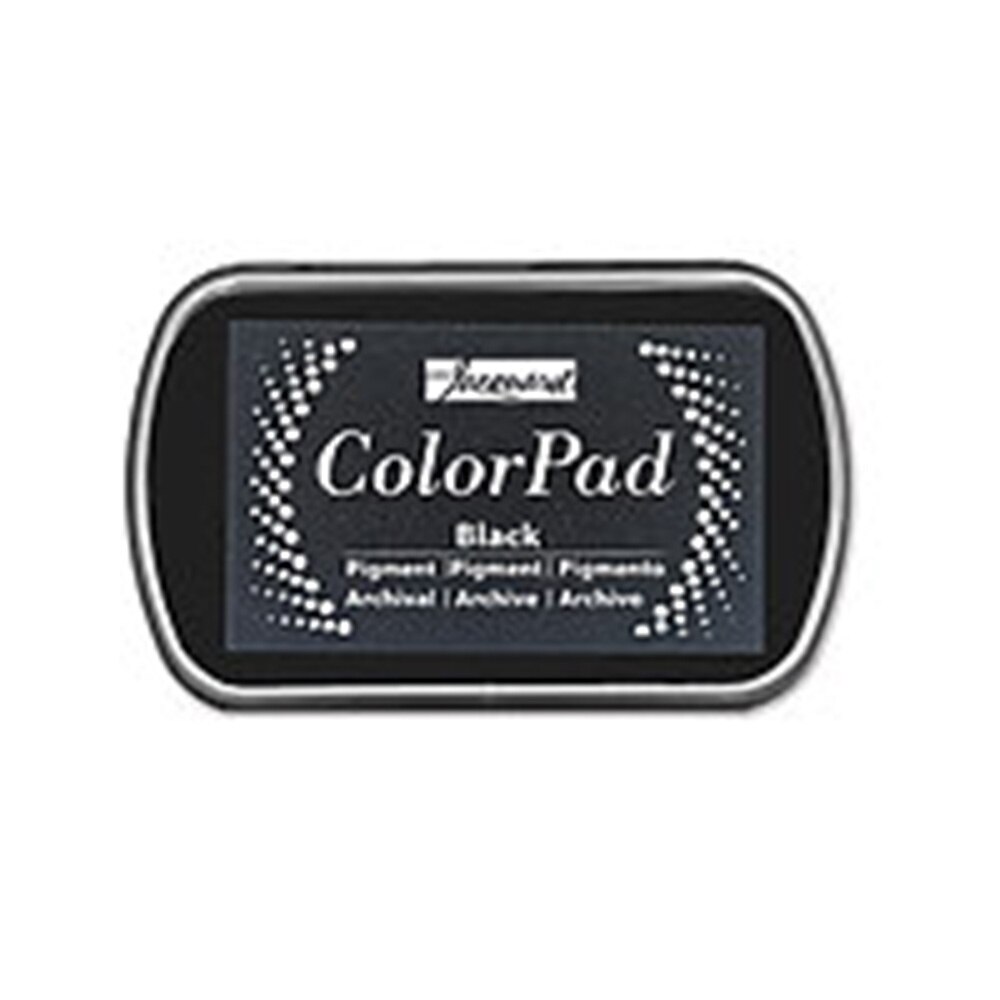 Jacquard, Ink, Art & School, Color pad, Pigmented, Stamp Pad, 773937, Black
